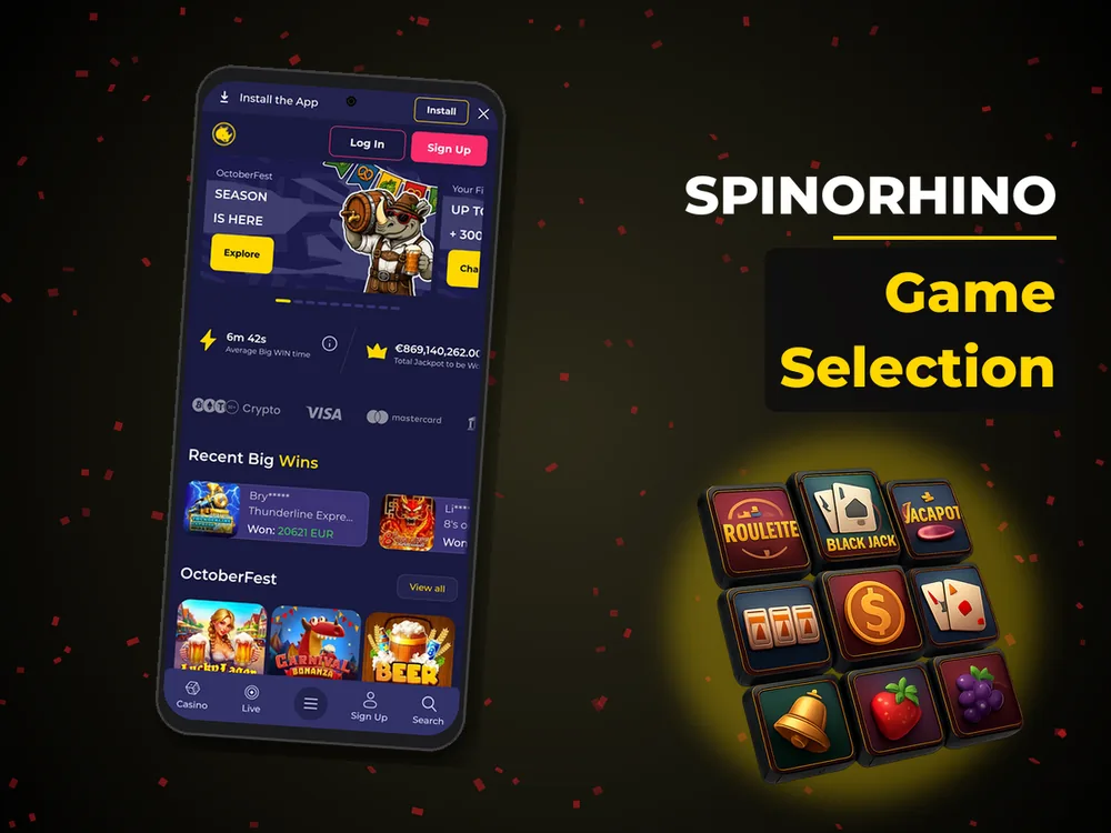 Spinorhino - Game Selection