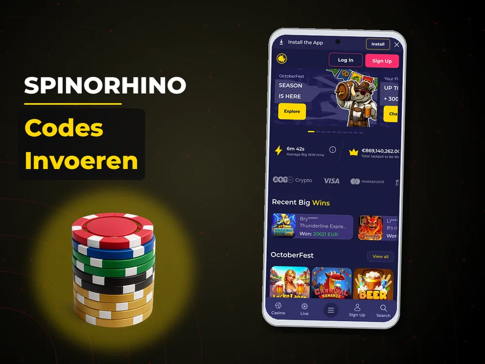Spinorhino - Codes Invoeren