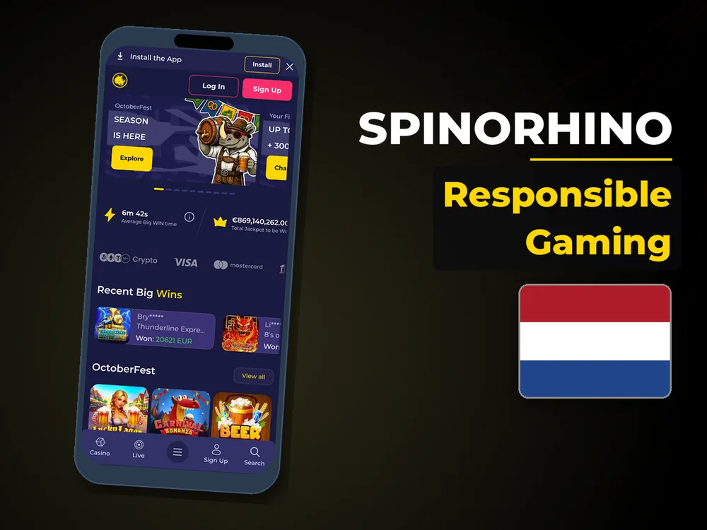 Spinorhino - Responsible Gaming