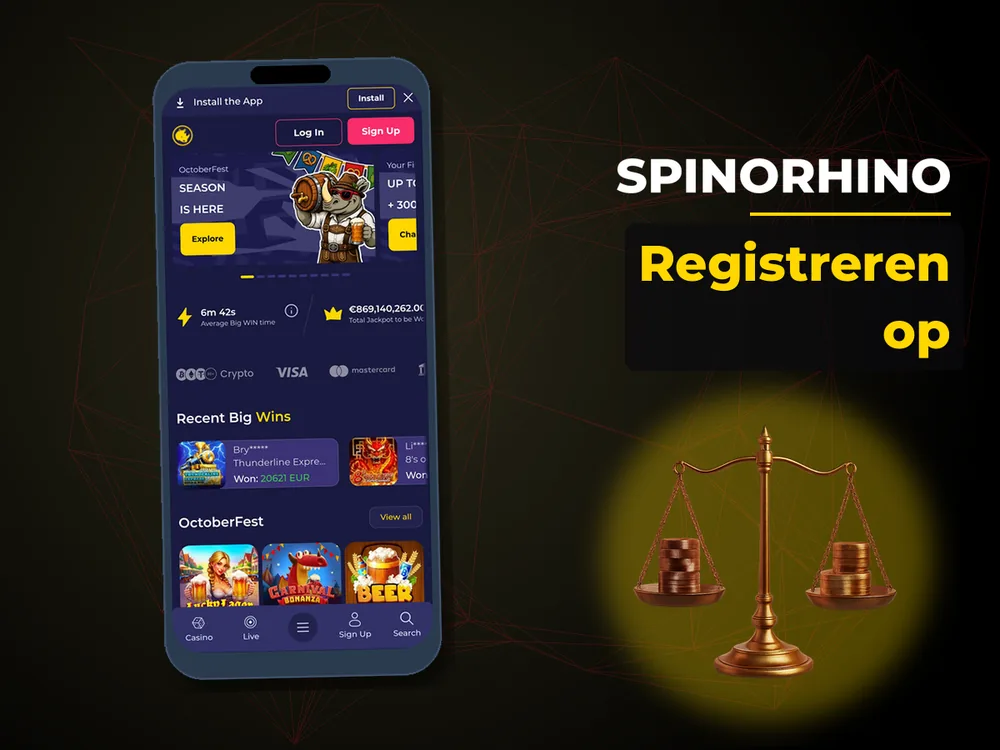 Spinorhino - Registreren op