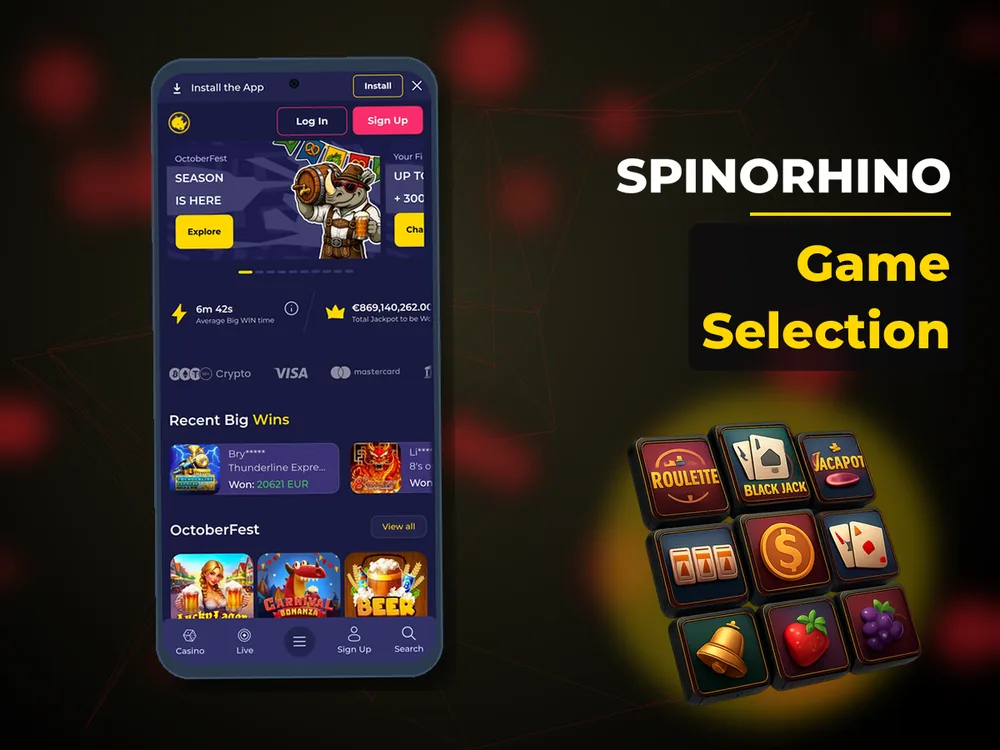 Spinorhino - Game Selection