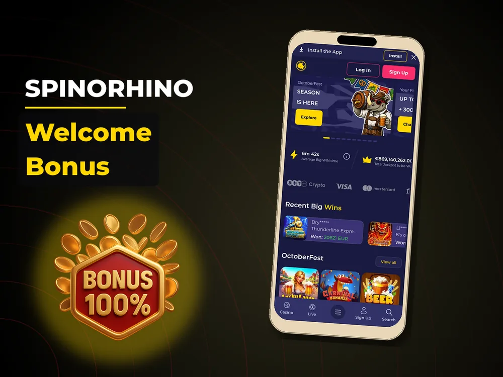 Spinorhino - Welcome Bonus