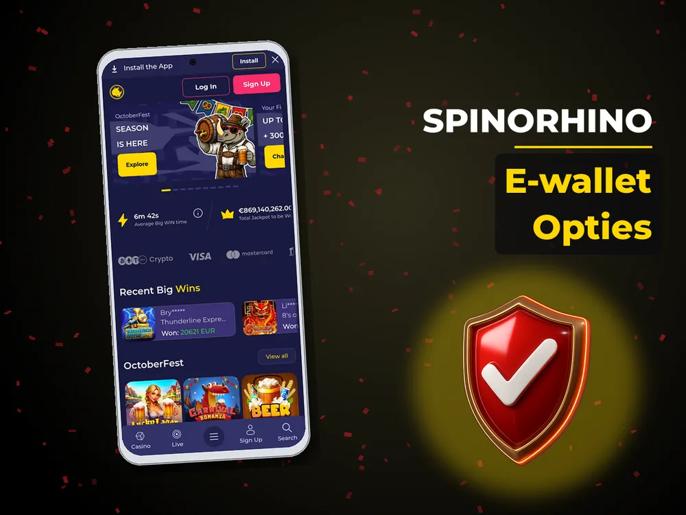 Spinorhino - E-wallet Opties