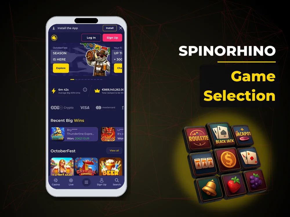 Spinorhino - Game Selection